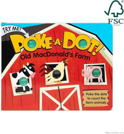 Melissa & Doug Children's Book - Poke-a-Dot: Old MacDonald’s Farm (Board Book with Buttons to Pop) - FSC Certified
