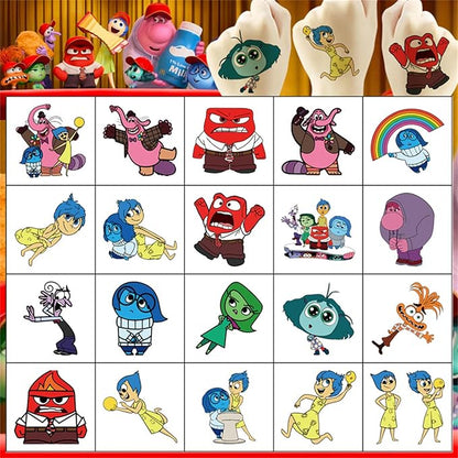 20PCS Cute Temporary Tattoos Stickers Cute Cartoon Waterproof Temporary Tattoos Stickers for Kids,Classroom Reward Supplies,Birthday Party Halloween and Christmas Surprise Decoration Supplies