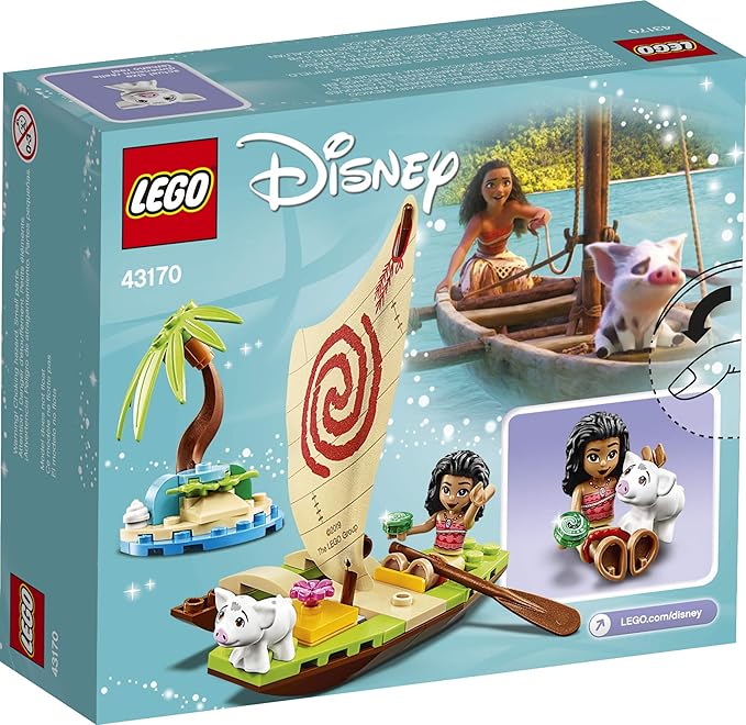 LEGO Disney Moana’s Ocean Adventure 43170 Toy Building Kit, New 2020 (46 Pieces)