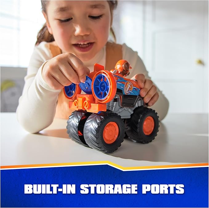 Paw Patrol: Rescue Wheels Zuma’s Hovercraft, Toy Truck with Projectile Launcher and Collectible Action Figure, Kids Toys for Boys & Girls Ages 3+