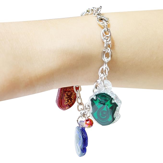 LUV HER Harry Potter 7" Bracelet with 4 Metal Charms, for Boys and Girls, Ages 3+