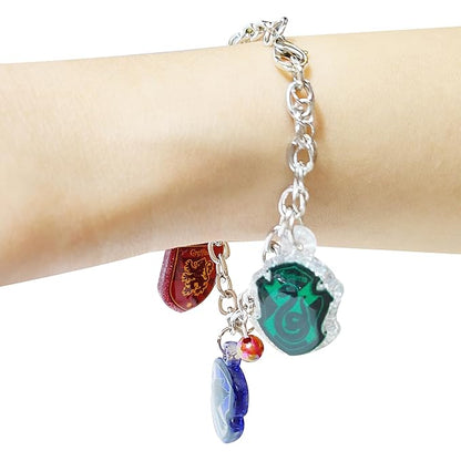 LUV HER Harry Potter 7" Bracelet with 4 Metal Charms, for Boys and Girls, Ages 3+