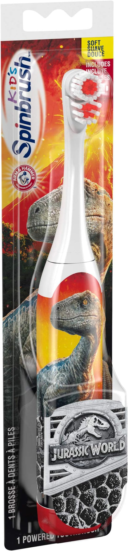 Spinbrush Jurassic World Kid’s Electric Battery Toothbrush, Soft, 1 ct