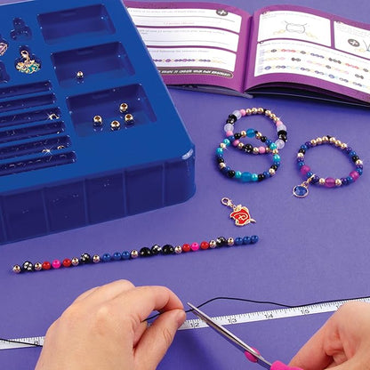Make It Real Disney Descendants 3 Fierce Fashion Jewelry Kit - DIY Bead & Charm Bracelet Making Set, Includes Supplies, Beads, Charms, Descendants Book - Create 8 Bracelets, for Ages 8