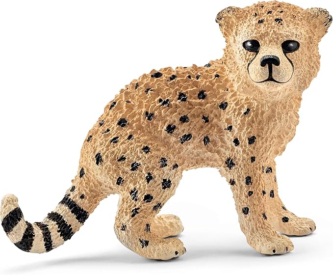 Schleich Wild Life, Animal Figurine, Animal Toys for Boys and Girls 3-8 years old, Cheetah Cub, Ages 3+