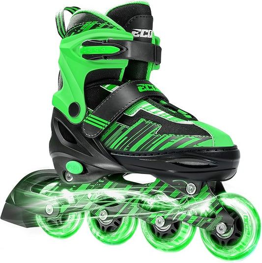 Adjustable Inline Skates Boys and Girls Ages 5-8 8-12 with Light up Wheels，Roller Skates for Kids Ages 4-12, Teen Skates for Beginner Outdoor and Indoor