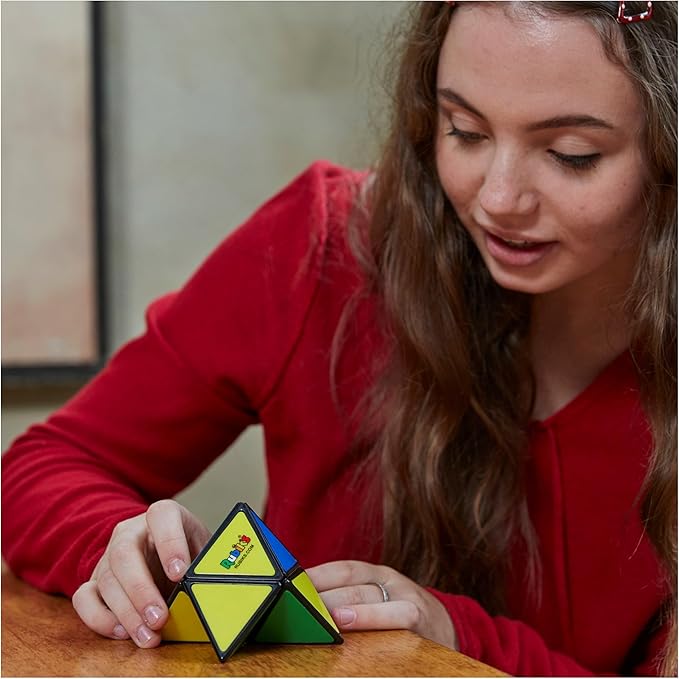 Rubik’s Pyramid, Rubik's Pyramid Pocket Colour-Matching Triangular Cubing Puzzle