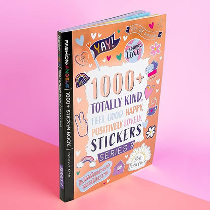 Fashion Angels 1000+ Kindness Stickers for Kids Positive Affirmation & Mental Health Stickers - 40-Page Sticker Book for Scrapbooks, Planners, Rewards, Ages 6+