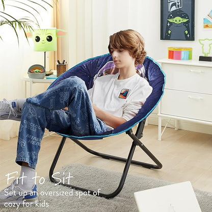 Idea Nuova Foldable Saucer Chair, Star Wars Mandalorian