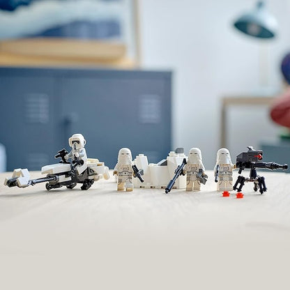 LEGO 75320 Star Wars Snowtrooper Battle Pack, Collector Set with 4 Figures, Blaster and Toy for Children Aged 6 Years +