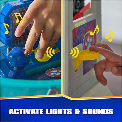 PAW Patrol: Rescue Wheels Super Loop Tower HQ, with Light, Sound, Vehicle Launcher, Chase Action Figure & Toy Truck, Kids Toys for Boys & Girls Age 3+