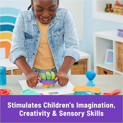 Kinetic Sand, Ultimate Sandisfying Set with 2lbs Play Sand (Pink, Yellow & Teal), 10 Tools & Molds, Sensory Toys for Kids Ages 7 and up