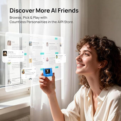 AIPI-Lite AI Robot, Smart Customizable Character with Voice Cloning, GPT Model Access, Memory Storage, and Real-Time Interactive Reactions