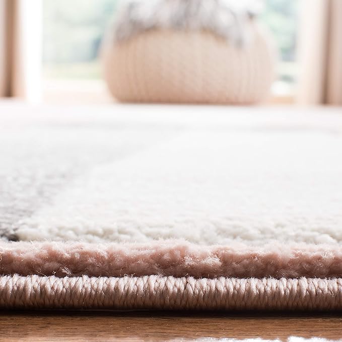 SAFAVIEH Carousel Kids Collection Accent Rug - 2'3" x 4', Pink & Ivory, Doe Design, Non-Shedding & Easy Care, Ideal for High Traffic Areas for Boys & Girls in Playroom, Nursery, Bedroom (CRK191P)