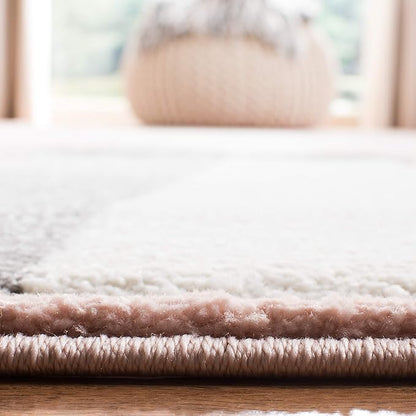 SAFAVIEH Carousel Kids Collection Accent Rug - 2'3" x 4', Pink & Ivory, Doe Design, Non-Shedding & Easy Care, Ideal for High Traffic Areas for Boys & Girls in Playroom, Nursery, Bedroom (CRK191P)