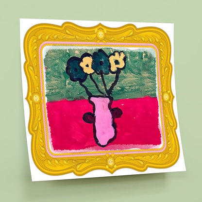 Knock Knock Kids Instant Masterpiece! Sticky Art Pad: Fancy-Framed Art Pad for Kids (40 Adhesive Sheets, 10 Each of 4 Styles), 10 x 8-Inches