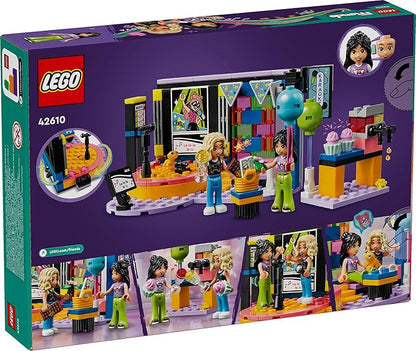 LEGO Friends Karaoke Musical Toy for Girls and Boys Who Love Singing Dolls Set with Liann and Nova Figures and Gecko 42610