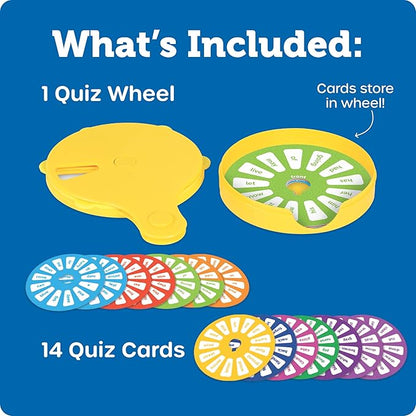 Learning Resources Skill Builders Sight Words Quiz Wheel, Reading Games, Sight Words Flash Cards Kindergarten, Learning Activities, Ages 5 and Up, 16 Pieces