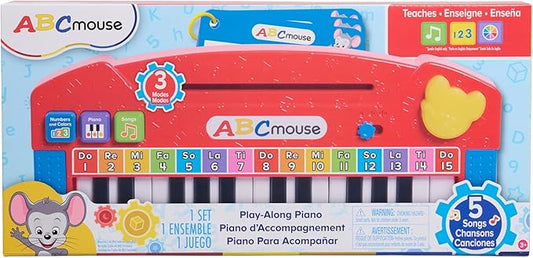 Just Play ABCmouse Play-Along Piano, 3 Learning Modes, Learning and Education, Pretend Play, Kids Toys for Ages 3 Up
