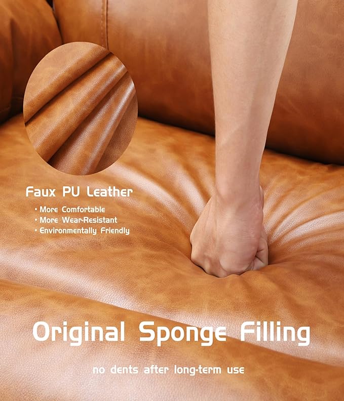 Oversized Electric Recliner Chair - 360° Rocker Swivel Recliner with Heat and Massage, PU Leather Large Power Recliner for Adults, Comfortable Lazy Chair with 1.5X Sponge Filling