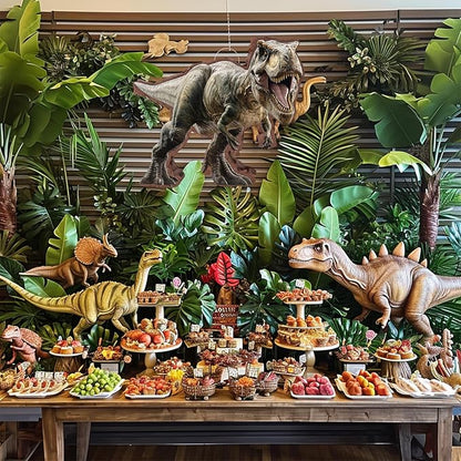 142 Pcs Dinosaur Piñata Party Set - Small Jungle Dinosaur Piñata Set with Blindfold and Bat Include Kids Dinosaur Themed Party Favors for Boys and Girls(Small Size Piñata 14.5”x12.5”x3”)