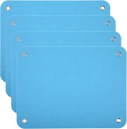 4 Pieces Felt Board for Toddlers Classroom Flannel Board Stories for Preschool Homeschooling, Kids Felt Story Activity Wall Hanging Children Birthday Gifts, 11.8 x 15.75 Inch (Blue)