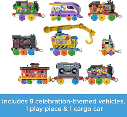 Thomas & Friends Toy Trains Toy Set Thomas’ 7 Days of Surprises, 10-Piece Diecast Vehicles with Cargo for Kids Ages 3+ Years (Amazon Exclusive)