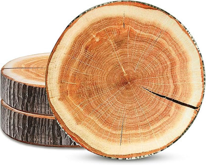 Coume 3 Pcs Wood Slice Pillow Round Floor Cushion 3D Digital Throw Pillow Decorative Tree Ring Soft Circle Seating for Kids Chair Home Couch Sofa Bedroom Decor(Emulation)