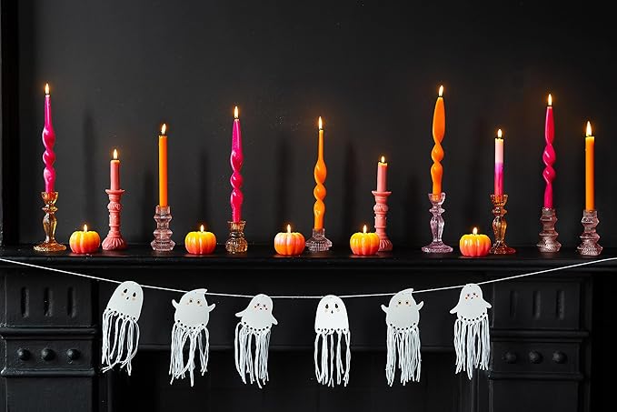 Talking Tables | Halloween Kids Crafts Kit DIY Paper Arts and Craft Activity Make Your Own Gift Bunting Hanging Party Decorations | No Scary Plastic Here | Product Reusable & Packaging Recyclable