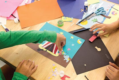 Tru-Ray Heavyweight Construction Paper, Cool Assorted Colors, 12" x 18", 50 Sheets (102943)