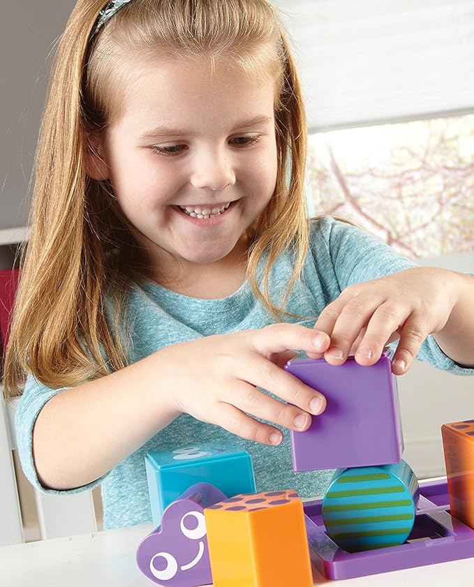 Learning Resources Mental Blox Jr. Early Logic Game - 8 Pieces, Ages 4+ Educational Games for Kids, Brain Teaser Games and Puzzles, STEM Games, 3-D Puzzles, Critical Thinking for Kids