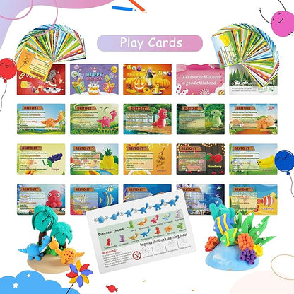 Air Dry Clay 50 Colors, Modeling Clay for Kids, DIY Model Magic Clay, Molding Clay Kit with Sculpting Tools, Non-Sticky Soft and Super Light, Arts and Crafts Gift for Boys Girls Kids.