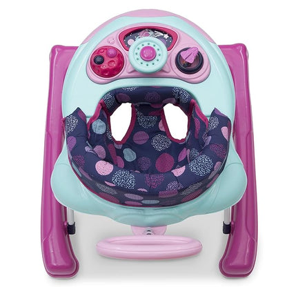 Delta Children First Exploration 2-in-1 Activity Walker - with Music, Removable Play Tray, Push Walker Mode, Machine-Washable, Orbit