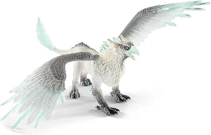 Schleich Eldrador Creatures Ice Monster Griffin Dragon Action Figure - Realistic Majestic Icy Griffin Figurine Toy with Movable Wings, Highly Durable Toy for Boys and Girls, Gift for Kids Ages 7+