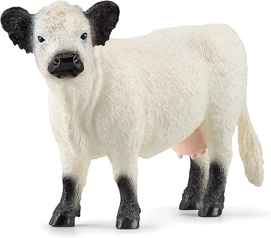 Schleich Farm World Realistic Galloway Cow Figurine - Highly Detailed and Durable Farm Animal Toy, Fun and Educational Play for Boys and Girls, Gift for Kids Ages 3+