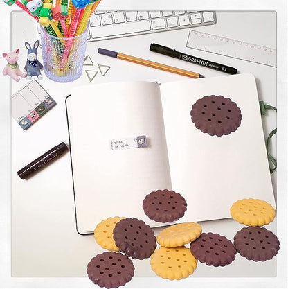 KR. LIF Cookie Food Erasers Set Cute Erasers for Kids Bulk- 6 Packs 36 PCS - Novelty Puzzle Erasers