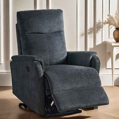 Chair, Power Lift Recliner Chair, Ergonomic Recliner Chair with USB, Classic Single Sofa with Footrest, Easy Control for All Age Groups, Recliner Single Chair for Living Room,Dark Gray
