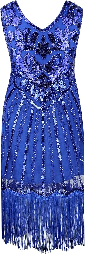 1920's Sequins Flapper Dress Children's Day Gift Party Halloween Costumes for Girls Accessories Set