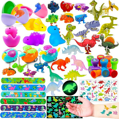 GOAUS Party Favors for Kids, Dinosaur Small Toys Prizes Bulk, Goodie Bag Stuffers, Treasure Box Toys for Classroom, Prize Box Birthday Gift Bag Easter Egg Fillers