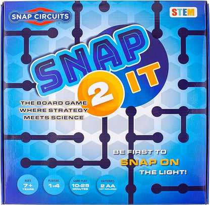 Snap Circuits SNAP 2 IT® Board Game – Family Game Night, Games, Kids Game, SNAP CIRCUITS® STEM Board Game, Game for Kids 7 and up.
