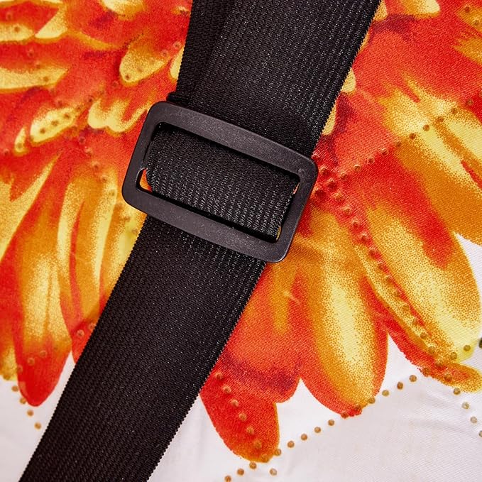 EVENHUG Chair Sofa Cover Sunflower Chair Sofa Slipcover Washable Couch Covers Non-Slip Furniture Protector Cover with Elastic Straps for Pets Kids Dog Cat (Chair,Orange)