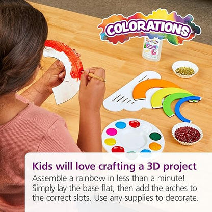 Colorations Decorate Your Own Wooden Rainbow, Set of 6