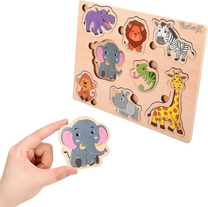 Wooden Puzzles for Toddlers 1-3 (Jungle)