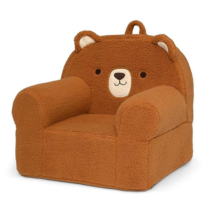 Delta Children Deluxe Cozee Chair, Brown Teddy Bear