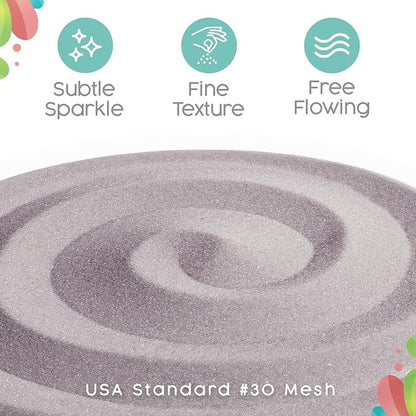 Sandsational Sparkle Lilac Unity Sand -1.5 LB (22 oz), Light Colored Sand for Weddings, Vase Filler, Home Décor, Craft Sand, Aquarium Sand, and More