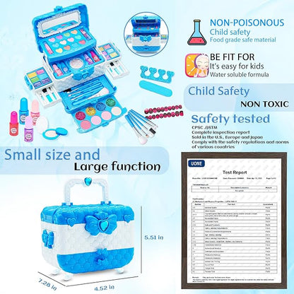 Kids Makeup Sets for Girls - Makeup for Kids 8-12, Maquillaje para Niñas, Play Make Up Kit, Non Toxic Best Toys for Little Girl, Princess Toddler Kid Stuff, Ages 345679 10 Year Old Girl Birthday Gifts