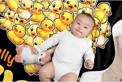 I Just Really Like Ducks Blanket Adult duck Blanket Kids Funny Blanket Suitable for Bedroom bed sofa Crib Couch Chair outdoor All Season Items That Yellow Duck Lovers Will Love 40"x30"for Pets