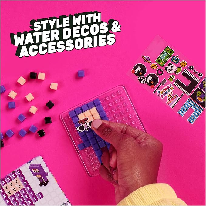 Exclusive Creator Pack with 522 Water Fuse Beads, Decos and Accessories, Makes 3D and 2D Creations with No Heat, Arts and Crafts Kids Toys