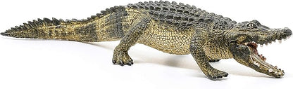 Schleich Wild Life Realistic Alligator Figurine with Movable Jaw - Detailed Alligator Toy Figure, Durable for Education and Fun Play, Perfect for Boys and Girls, Gift for Kids Ages 3+