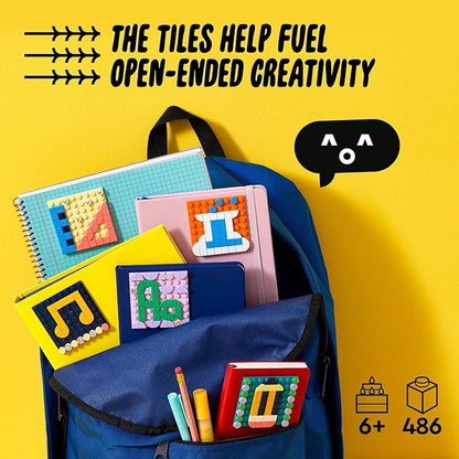 LEGO DOTS Adhesive Patches Mega Pack 41957 Arts and Crafts 5-in-1 Mosaic Making Building Kit, DIY Sticker Patches, Gift Idea for Creative Kids, Make Custom Designs for Notebooks, Phone Cases and More